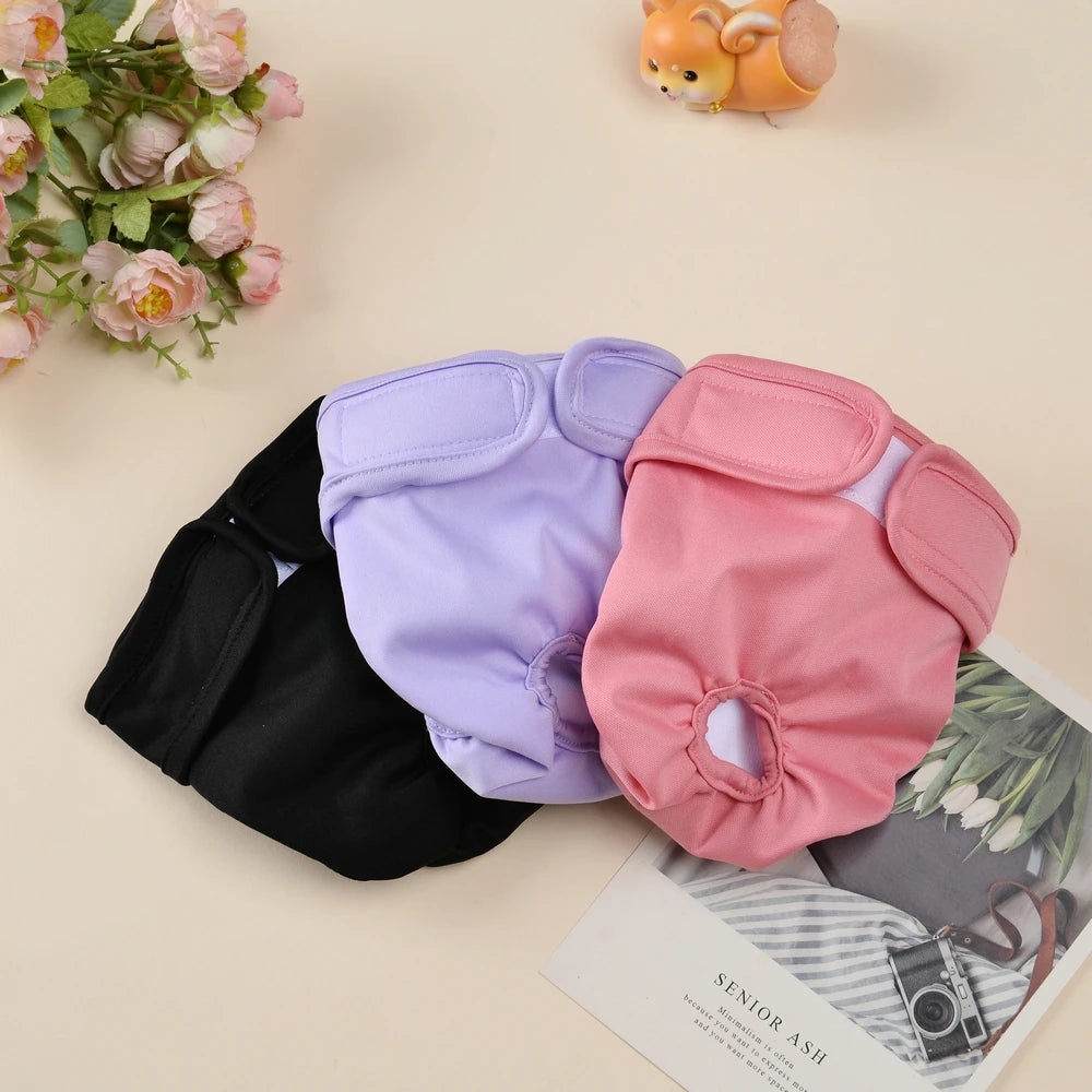 Washable Female Dog Diapers - Adjustable Reusable Pet Pants