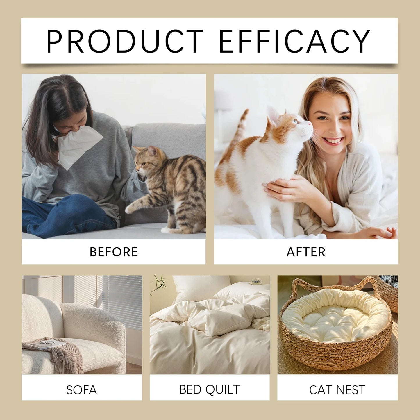 Coconut Pet Odor Eliminator Spray For Dogs And Cats