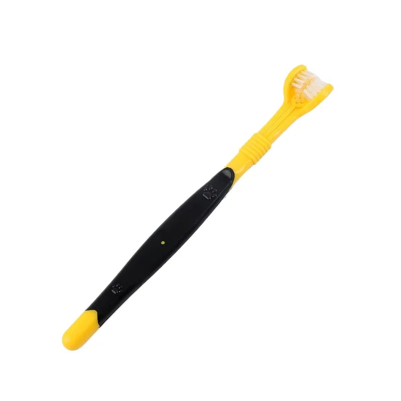 3-Sided Pet Toothbrush For Dogs And Cats - Tartar Removal Dental Care