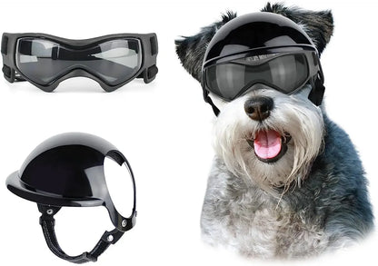 Dog Helmet Sunglasses For Small Medium Dogs UV Protection Outdoor