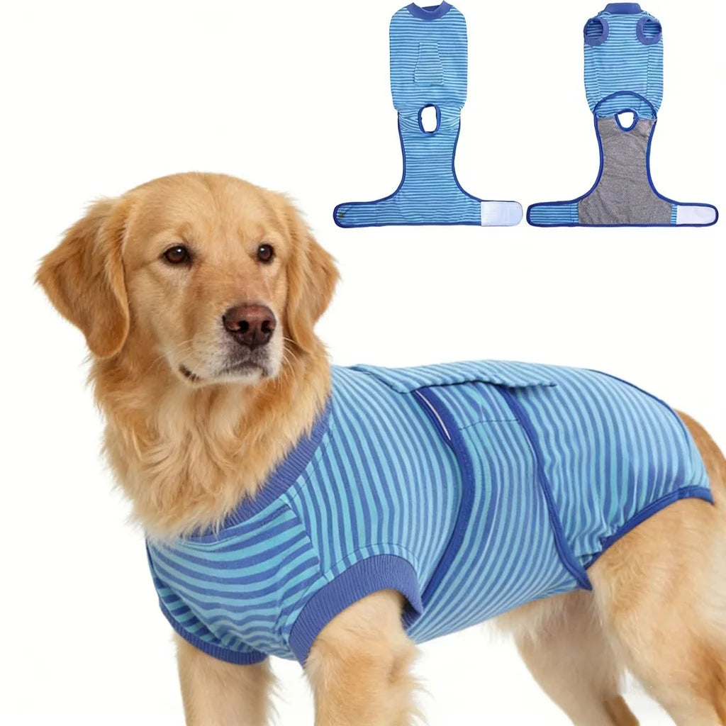 Recovery Suit For Dogs After Surgery - Soft Breathable Bodysuit