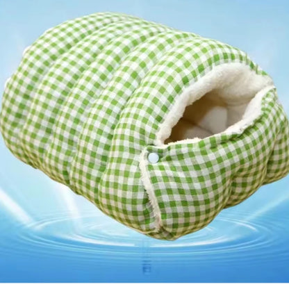 Foldable Winter Pet Bed For Cats Dogs - Thickened Semi-Enclosed Design