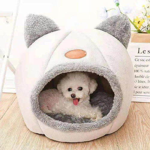 Winter Cat Bed Cozy Cave Nest For Small Dogs And Cats