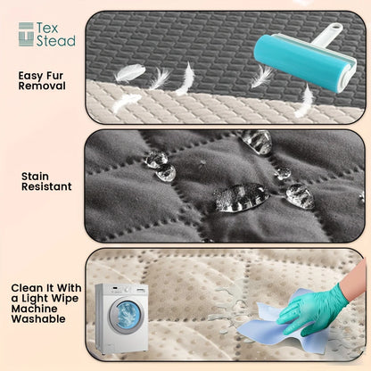 Waterproof Dog Bed Cover - Anti-Leak Pet Blanket For Furniture