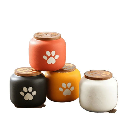 Ceramic Pet Urn Moisture-Proof Ash Box For Cats Dogs Birds