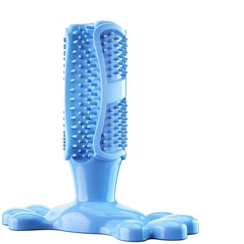 Pet Dog Cactus Interactive Rubber Chew Toy Toothbrush Treat Dispenser