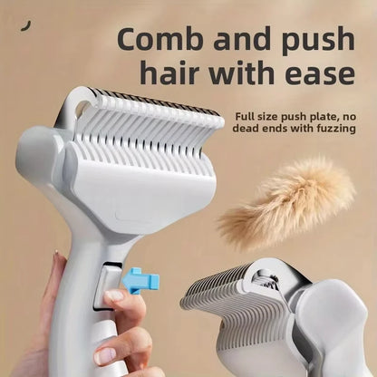 Stainless Steel Dog Hair Removal Brush - Professional Pet Grooming Tool