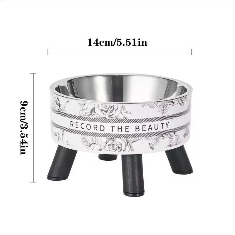 Stainless Steel Elevated Pet Bowls For Cats And Dogs