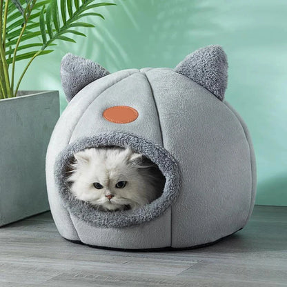Winter Cat Bed Cozy Cave Nest For Small Dogs And Cats