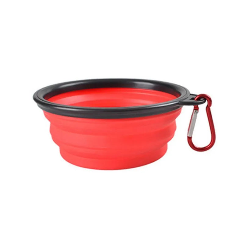 Portable Pet Food Bowl - Collapsible Silicone Travel Bowl for Dogs and Cats