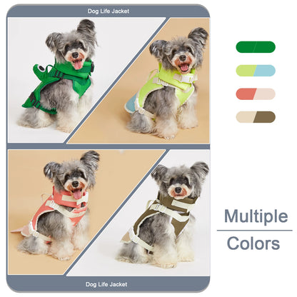 Dog Life Jacket with Adjustable Fit for Swimming and Water Safety