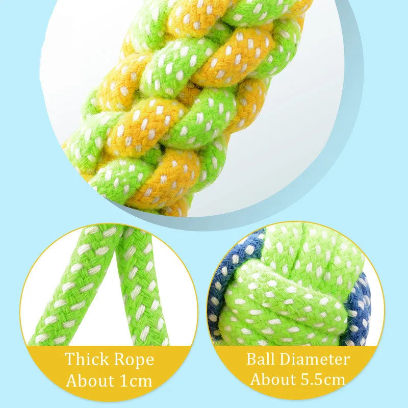 Dog Rope Toys For Large And Small Dogs Interactive Cotton Chew Toy