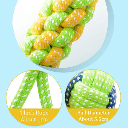 Dog Rope Toys For Large And Small Dogs Interactive Cotton Chew Toy
