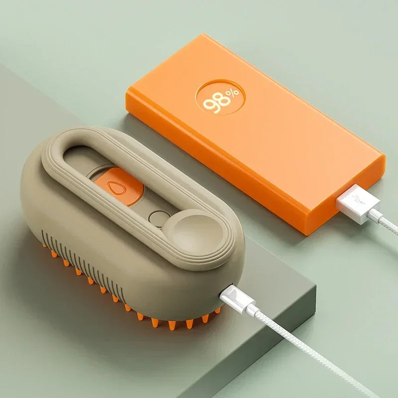 Cat Dog Pet Spray Massage Brush 3 In 1 Steam Grooming Comb