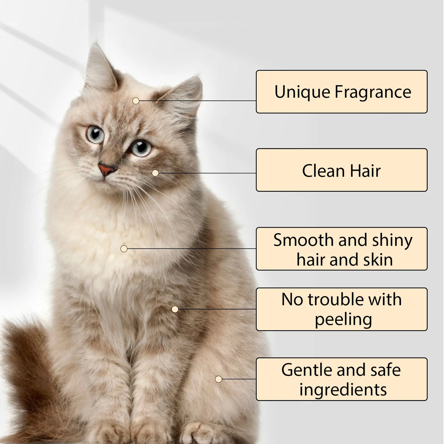 Pet Dog Shampoo for Soft Hair Flea Removal and Itch Relief