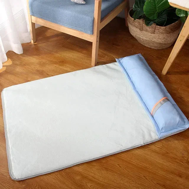 Orthopedic Memory Foam Cooling Dog Bed With Pillow For Large Medium Dogs