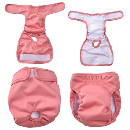 Washable Female Dog Diapers - Adjustable Reusable Pet Pants