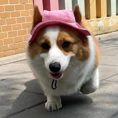 Cute French Bulldog Pet Hats With Ear Holes For Small Dogs