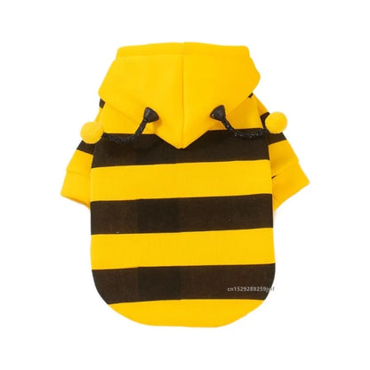 Bee Pet Puppy Winter Coat - Warm Dog Hoodie Costume For Small Dogs