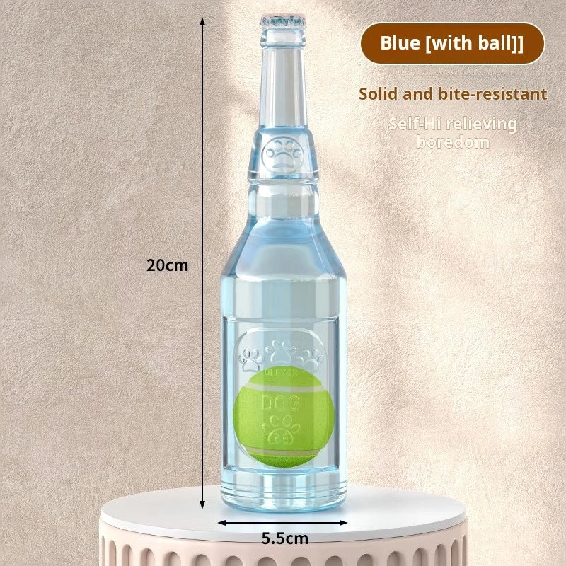 Interactive Dog Chew Ball Toy With Bottle Sound For All Sizes