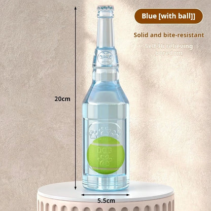 Interactive Dog Chew Ball Toy With Bottle Sound For All Sizes