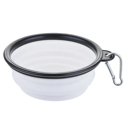 Portable Pet Food Bowl - Collapsible Silicone Travel Bowl for Dogs and Cats