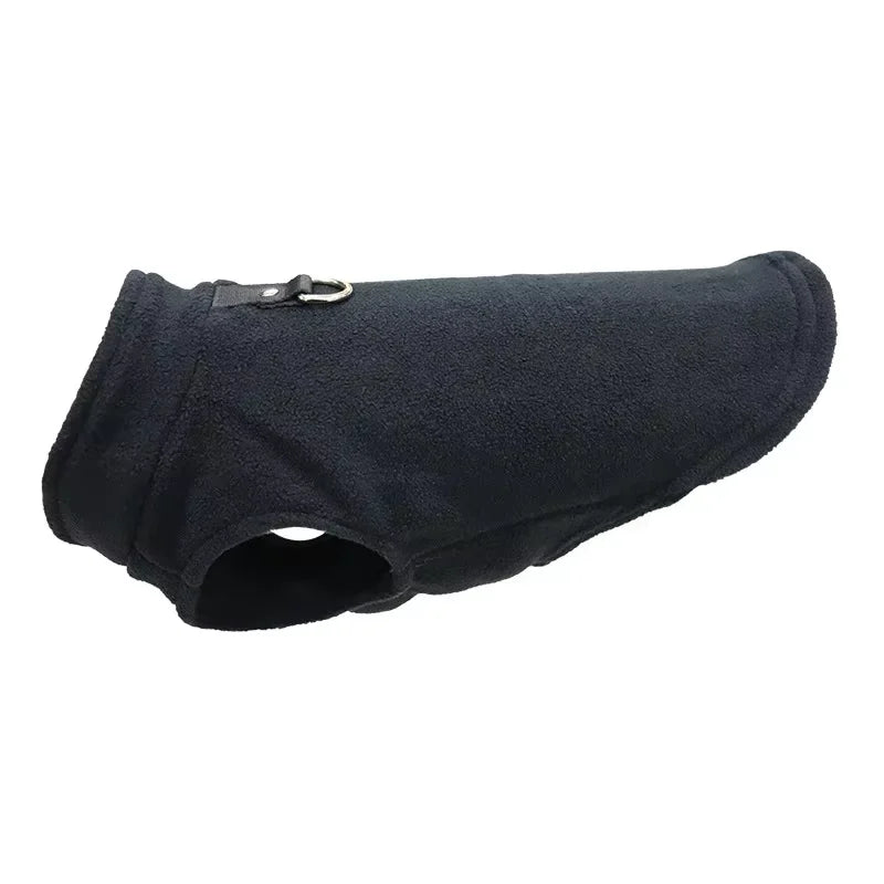 Warm Fleece Dog Jacket Vest With D-Ring For Small Dogs And Cats