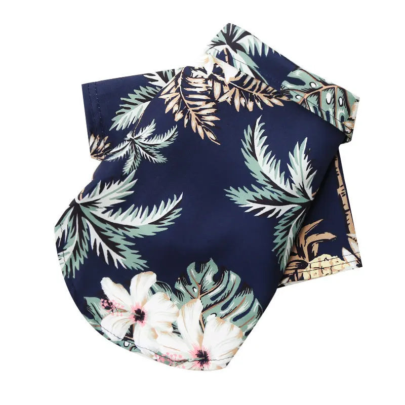 Hawaiian Dog Shirt Summer Beach Clothing For Small Medium Dogs
