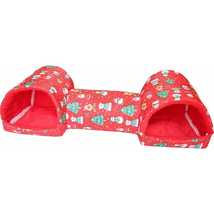 Hamster Hideaway Tunnel - Cozy Pet Bed Cave For Small Animals