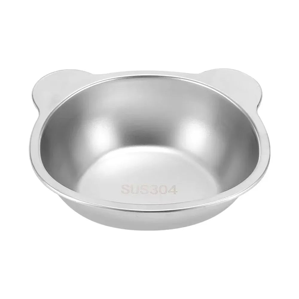 Stainless Steel Raised Cat Bowl With 15 Degree Elevated Design