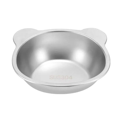 Stainless Steel Raised Cat Bowl With 15 Degree Elevated Design
