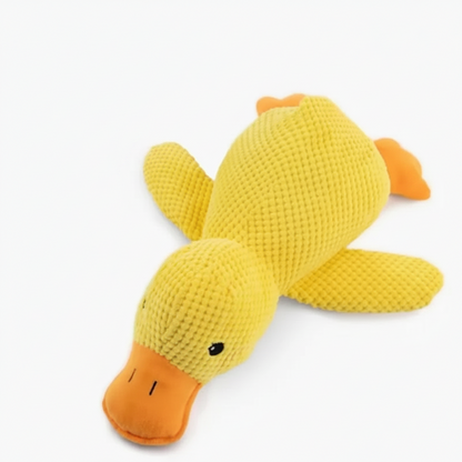 Dog Duck Plush Toy - Interactive Squeaky Pet Comfort Companion