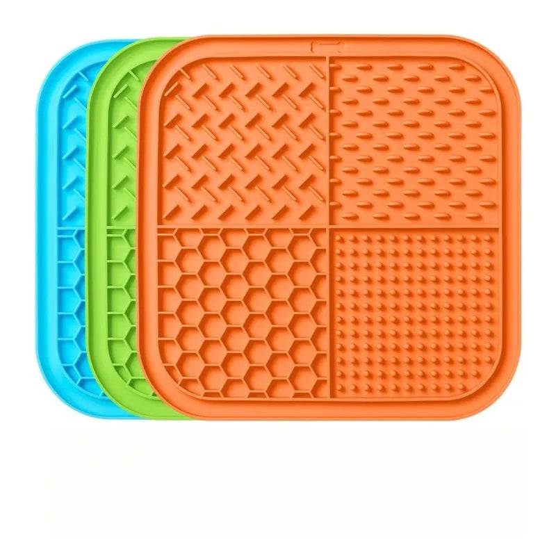 Pet Silicone Lick Mat For Dogs Cats Slow Feeding Training Plate