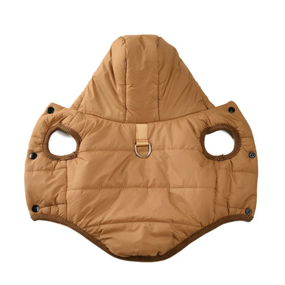 Warm Fleece Dog Coat Hoodie for Small Medium Dogs Winter Jacket