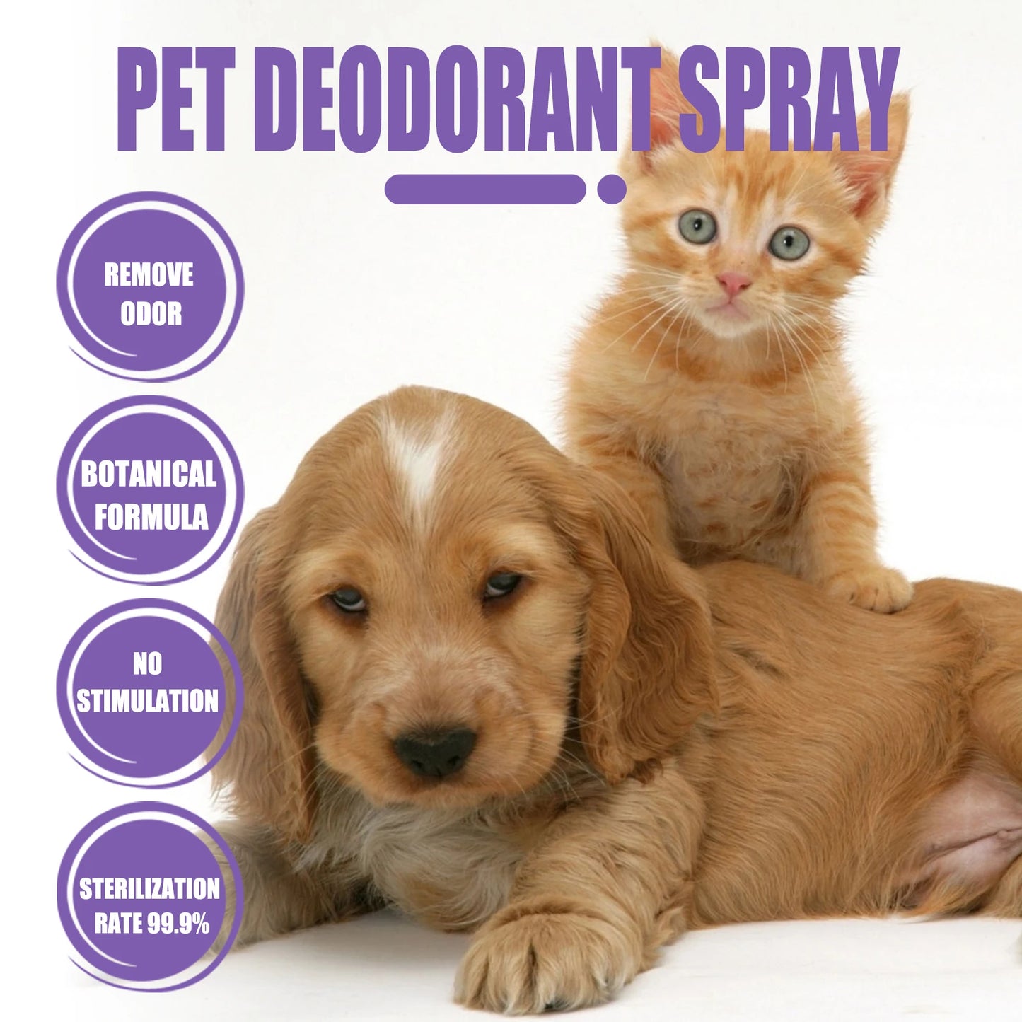 Pet Odor Eliminator Spray - Dog Cat Urine Smell Remover 50ml