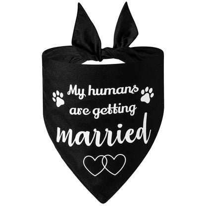 Dog Wedding Bandana She Said Yes Engagement Announcement Pet Scarf