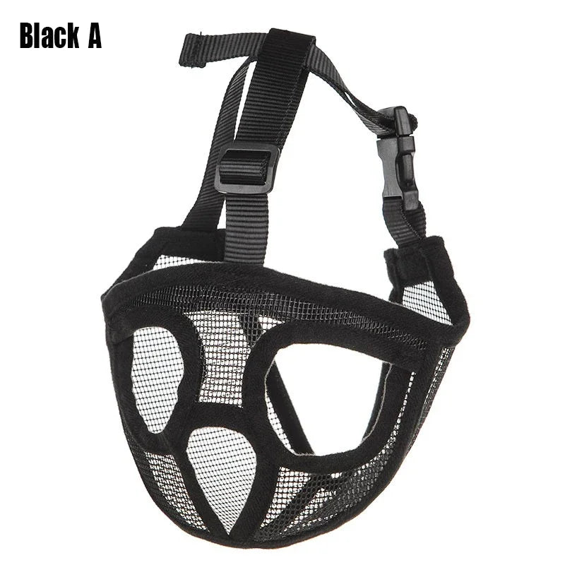 Bulldog Mask Anti-Biting Breathable Adjustable Dog Muzzle
