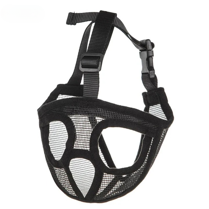Bulldog Mask Anti-Biting Breathable Adjustable Dog Muzzle