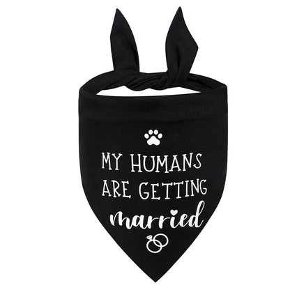 Dog Wedding Bandana She Said Yes Engagement Announcement Pet Scarf