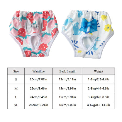 Reusable Female Dog Diapers - Washable Pet Menstruation Pants
