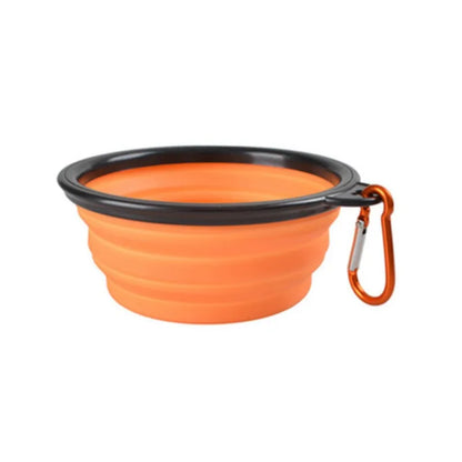 Portable Pet Food Bowl - Collapsible Silicone Travel Bowl for Dogs and Cats