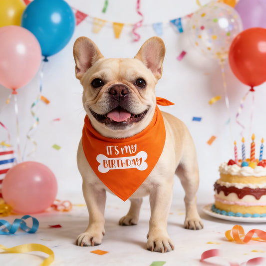 Dog Birthday Bandana - Happy Birthday Party Pet Triangle Scarf