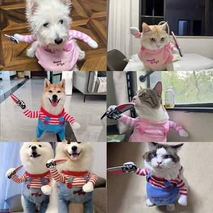 Dog Cosplay Costume For Small Medium Large Dogs Halloween Party Outfit