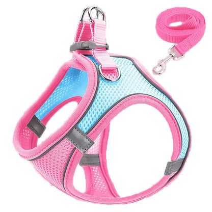 Cat Harness Reflective Pet Leash Set Adjustable For Small Dogs