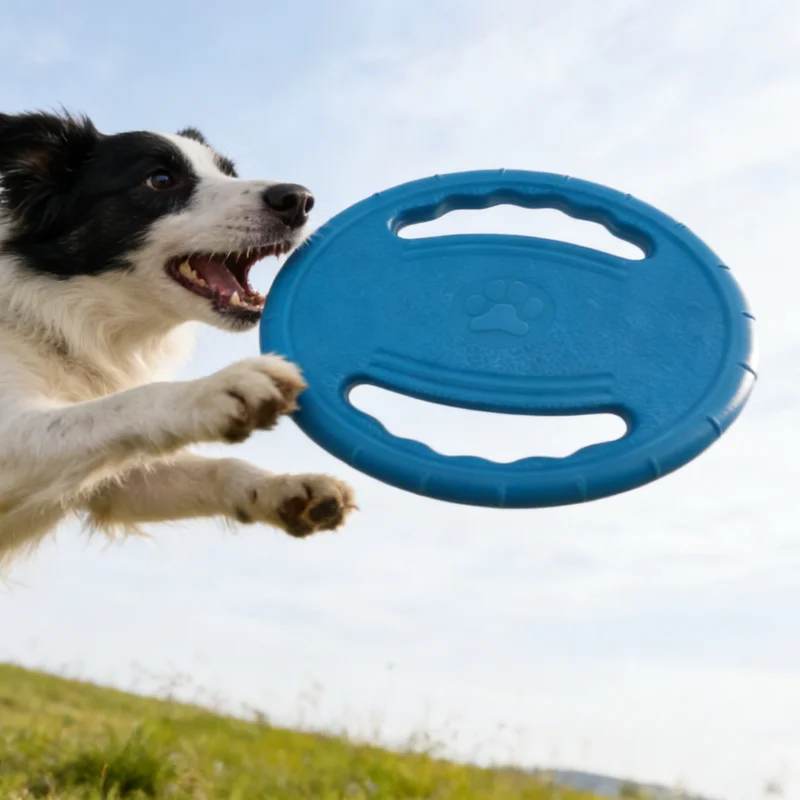 Dog Flying Disc EVA Chew Toy - Indestructible Pet Training Disc