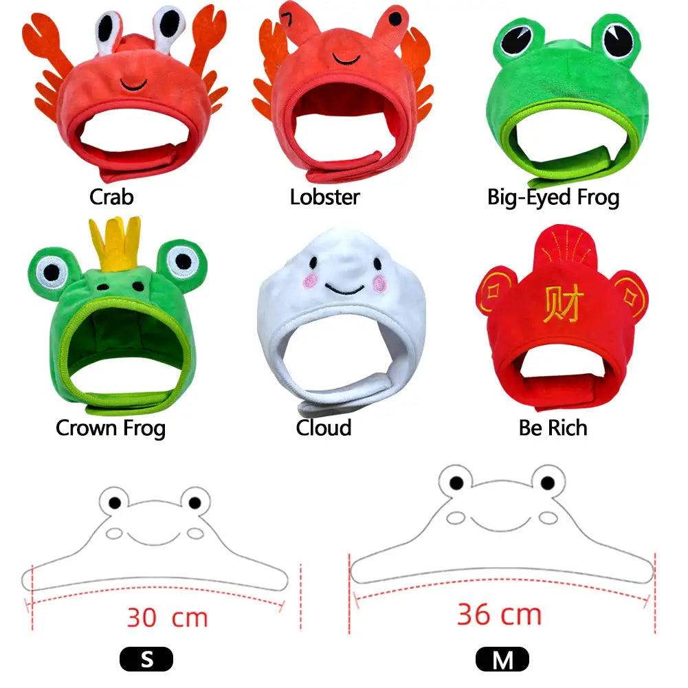 Cute Pet Hat Costume For Dogs - Crab Frog Christmas Dress Up