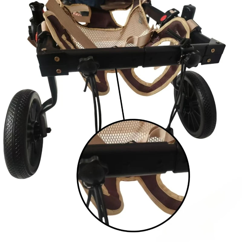 Pet Dog Wheelchair Rehabilitation Walking Assist Cart Training