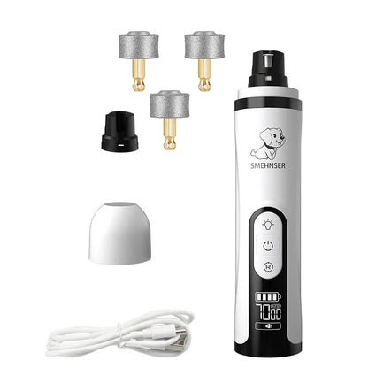 Electric Pet Nail Grinder With LED Light For Cats And Dogs