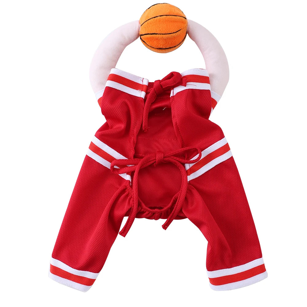 Large Dog Halloween Basketball Costume - Funny Pet Cosplay Clothes