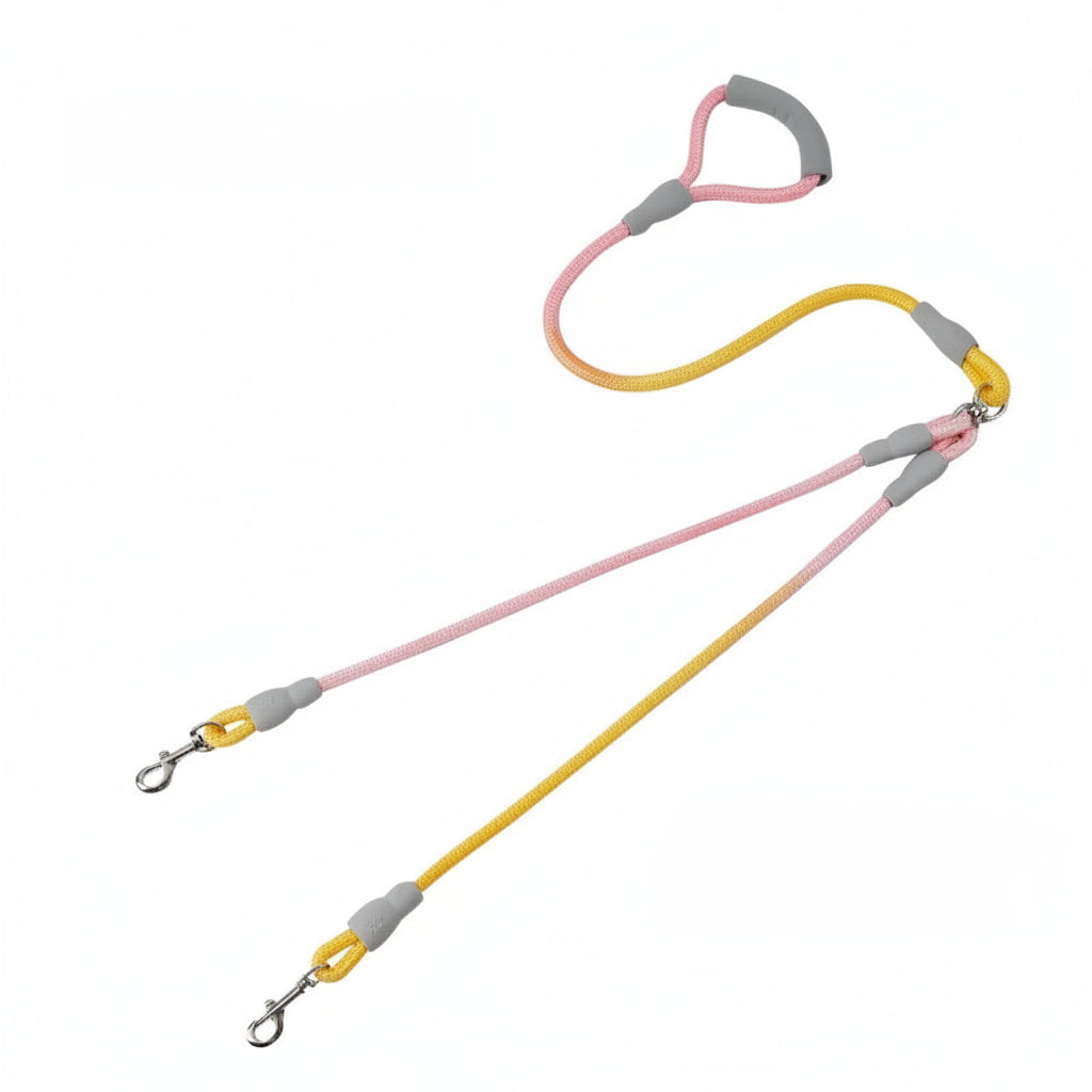 Double Pet Leash With Jewel-Tone Gradient For Middle Eastern Pet Owners